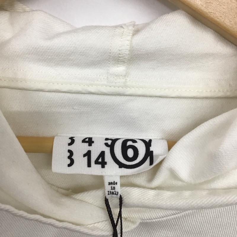 エムエム 6 メゾン マルタン マルジェラ MM6 Maison Martin Margiela パーカー 長袖 S62NC0066 S ロゴ、文字 X プリント 白 / ホワイト / レディース USED 古着 中古 10133462