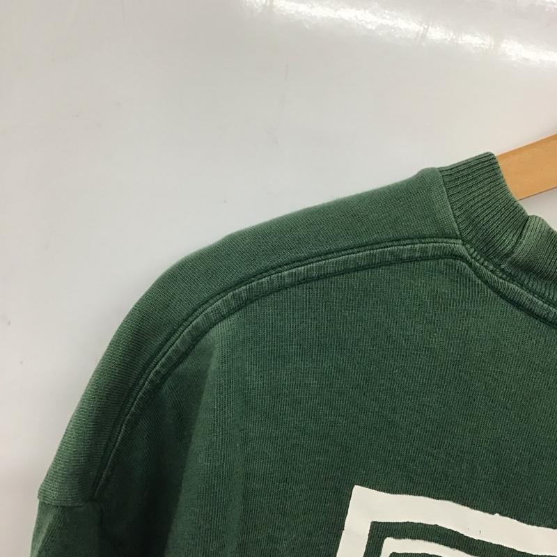 アディダス adidas Tシャツ 半袖 半袖カットソー プリントTシャツ クルーネックカットソー L ロゴ、文字 緑 / グリーン / メンズ USED 古着 中古 10136670