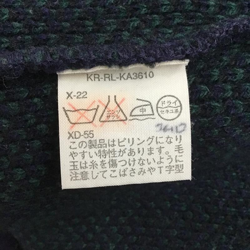 ポロバイラルフローレン Polo by RALPH LAUREN ニット、セーター 長袖 L チェック マルチカラー / マルチカラー / メンズ USED 古着 中古 10105746