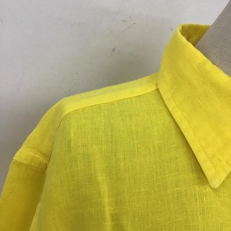 ポロラルフローレン POLO RALPH LAUREN シャツ、ブラウス 長袖 長袖シャツ カラーシャツ ポケットシャツ 長袖カットソー XS 無地 黄 / イエロー / レディース USED 古着 中古 10114522