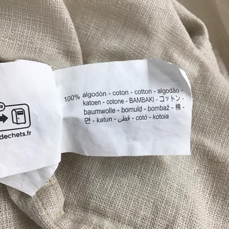 ザラ ZARA シャツ、ブラウス 長袖 長袖シャツ 無地シャツ ノーカラーシャツ プルオーバーシャツ M 無地 ベージュ / ベージュ / メンズ USED 古着 中古 10139873