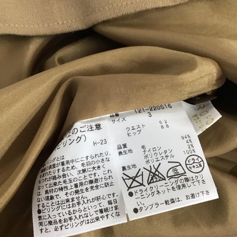 プロポーションボディドレッシング PROPORTION BODY DRESSING スカート ミニスカート 3 無地 ベージュ / ベージュ /  レディース USED 古着 中古 10133433