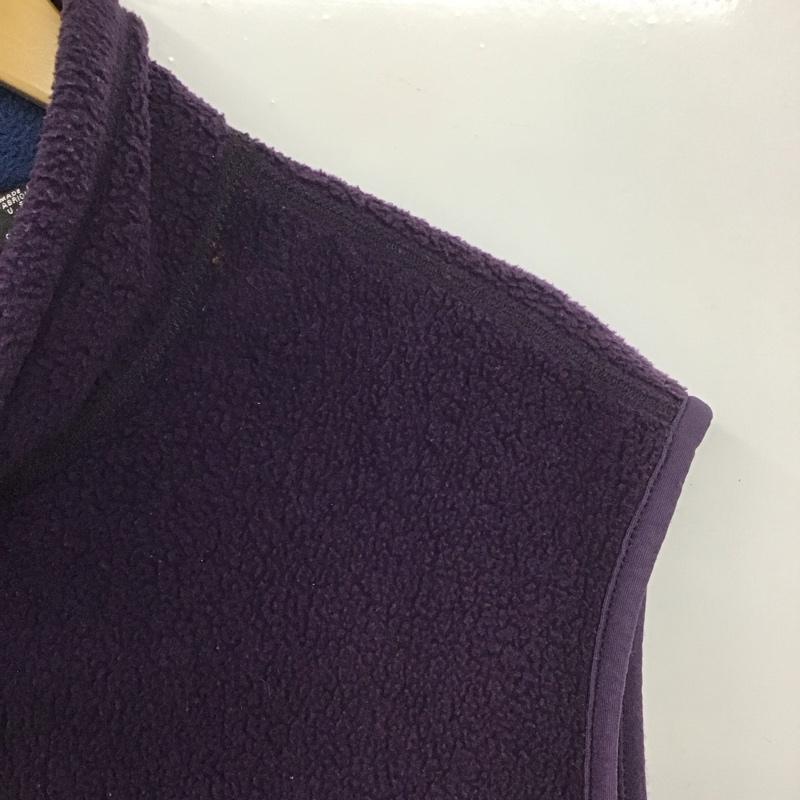 パタゴニア patagonia ベスト ベスト ジップアップベスト フリースベスト ノースリーブ スタンドカラー XL ロゴ、文字 紫 / パープル / メンズ USED 古着 中古 10137848