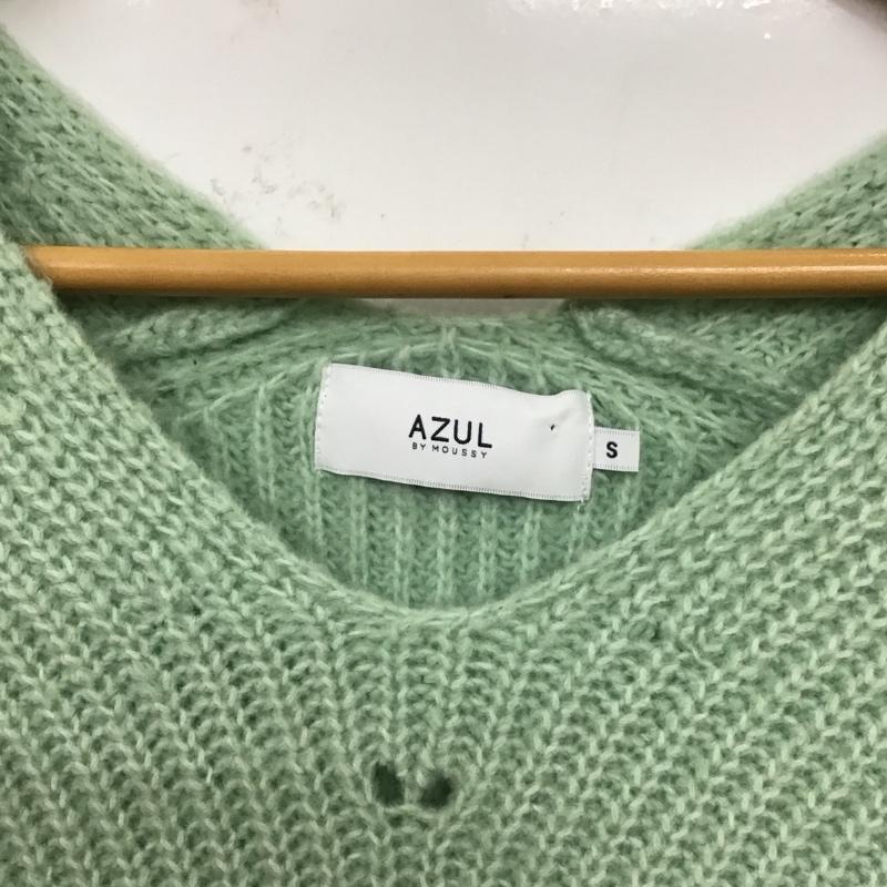 アズールバイマウジー AZUL BY MOUSSY ニット、セーター 長袖 長袖ニットカットソー ニット セーター Vネックニット S 無地 マルチカラー / マルチカラー / レディース USED 古着 中古 10119077