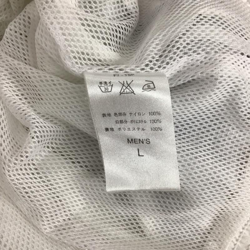 ナイキ NIKE ジャケット、上着 ジャンパー、ブルゾン ジップアップジャケット ジャンパー ジャケット カジュアルジャケット アウター L ロゴ、文字 白 / ホワイト / X 黒 / ブラック / メンズ USED 古着 中古 10121033