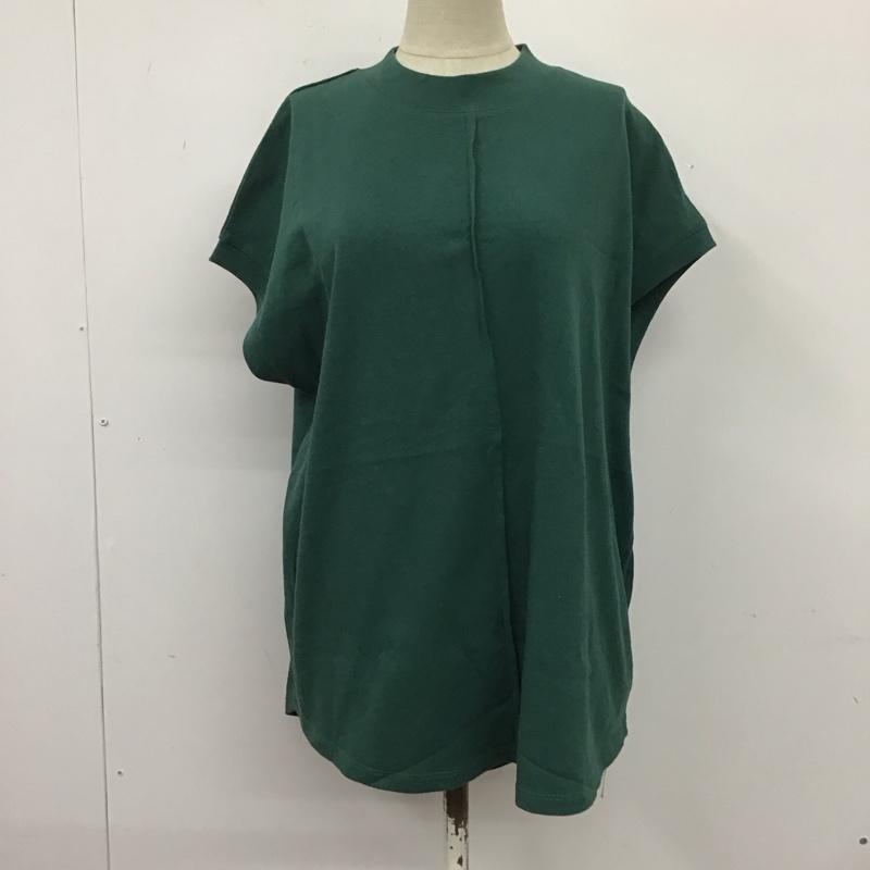 フリークスストア FREAK S STORE Tシャツ 半袖 321-888-00630 フレンチスリーブ モックネック FREE 無地 緑 / グリーン / レディース USED 古着 中古 10109696