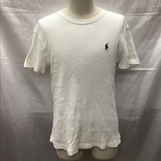 ポロラルフローレン POLO RALPH LAUREN カットソー 半袖 半袖カットソー ワッフル地 クルーネックカットソー 無地 XS 無地 白 / ホワイト /  メンズ USED 古着 中古 10111019