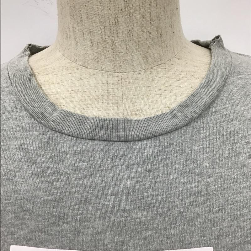 キス KITH Tシャツ 半袖 半袖カットソー プリントTシャツ クルーネックカットソー XL ロゴ、文字 灰 / グレー / メンズ USED 古着 中古 10105596