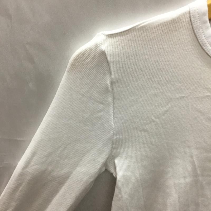 ザラ ZARA Tシャツ 長袖 S 無地 白 / ホワイト / レディース USED 古着 中古 10110840