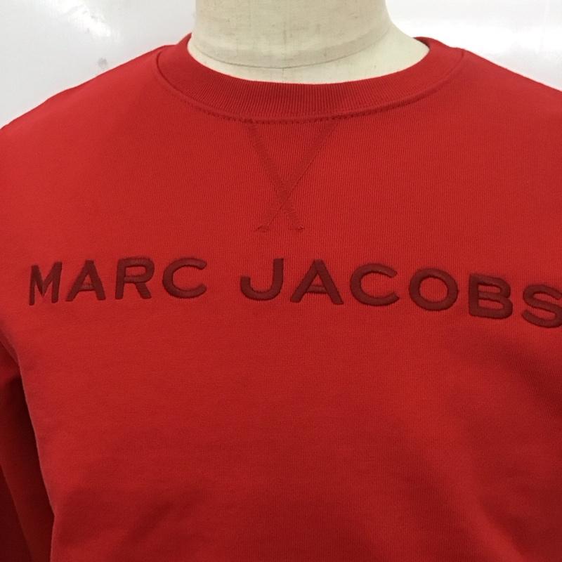 マークバイマークジェイコブス MARC by MARC JACOBS トレーナー 長袖 長袖トレーナー スウェット クルーネック リブスウェットカットソー S ロゴ、文字 赤 / レッド / メンズ USED 古着 中古 10112723