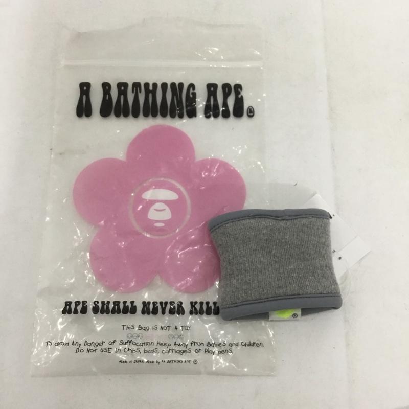 アベイシングエイプ A BATHING APE ファッション小物 ファッション小物 リストバンド ワンポイント 灰 / グレー / メンズ USED 古着 中古 10139082