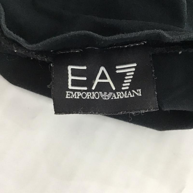エンポリオアルマーニ EMPORIO ARMANI Tシャツ 半袖 半袖カットソー プリントTシャツ クルーネックカットソー M ロゴ、文字 黒 / ブラック / レディース USED 古着 中古 10109258