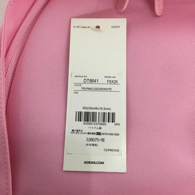 アディダス adidas リュックサック、デイパック リュックサック、デイバッグ DT8641 リニアロゴバックパック タグ付き ロゴ、文字 桃 / ピンク / レディース USED 古着 中古 10132765