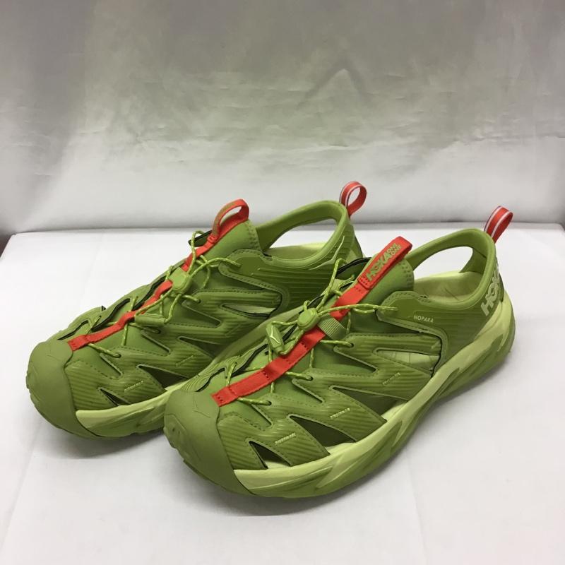 ホカオネオネ HOKA ONEONE アウトドアシューズ アウトドアシューズ 1123112DCLG HOPARA 30cm スニーカー ハイキング 30.0cm ロゴ、文字 薄緑 / ライトグリーン / メンズ USED 古着 中古 10123260