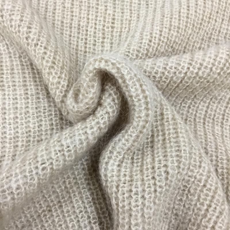 イロコイ Iroquois ニット、セーター 長袖 1 無地 ベージュ / ベージュ / メンズ USED 古着 中古 10114309