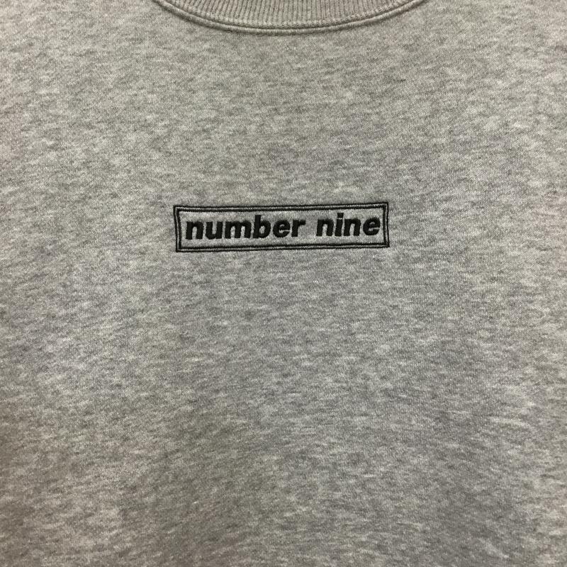 ナンバーナイン NUMBER (N)INE トレーナー 長袖 STUDIOUS 1 ロゴ、文字 灰 / グレー / メンズ USED 古着 中古 10136538