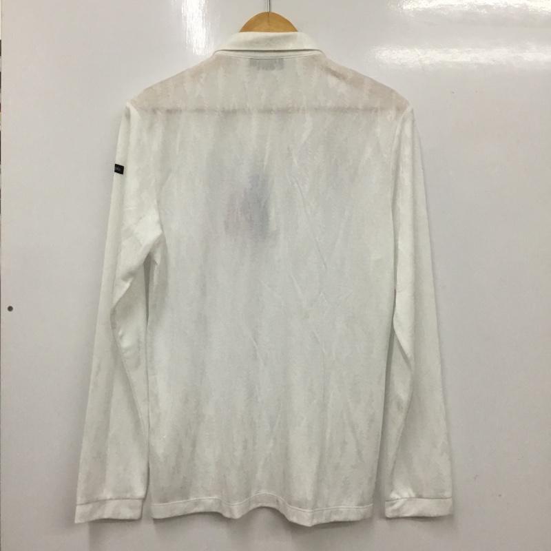 カッパ Kappa ポロシャツ 長袖 KG952LS43 ボタンダウン ゴルフウェア タグ付き L ワンポイント 白 / ホワイト / メンズ USED 古着 中古 10135706