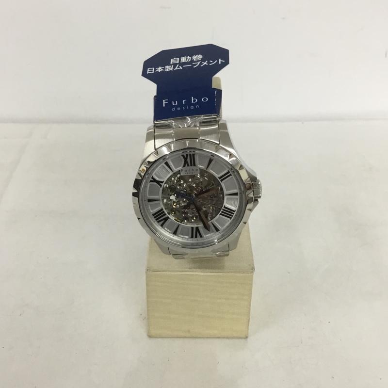 ファルボ FURBO 腕時計 アナログ(自動巻き) F5021 箱有 ロゴ、文字 銀 / シルバー / メンズ USED 古着 中古 10134958
