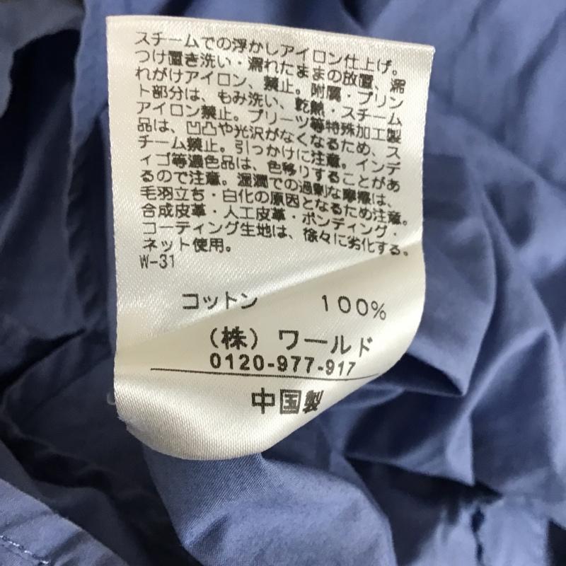 オペークドットクリップ OPAQUE.CLIP シャツ、ブラウス 長袖 M 無地 水色 / ライトブルー / レディース USED 古着 中古 10105887