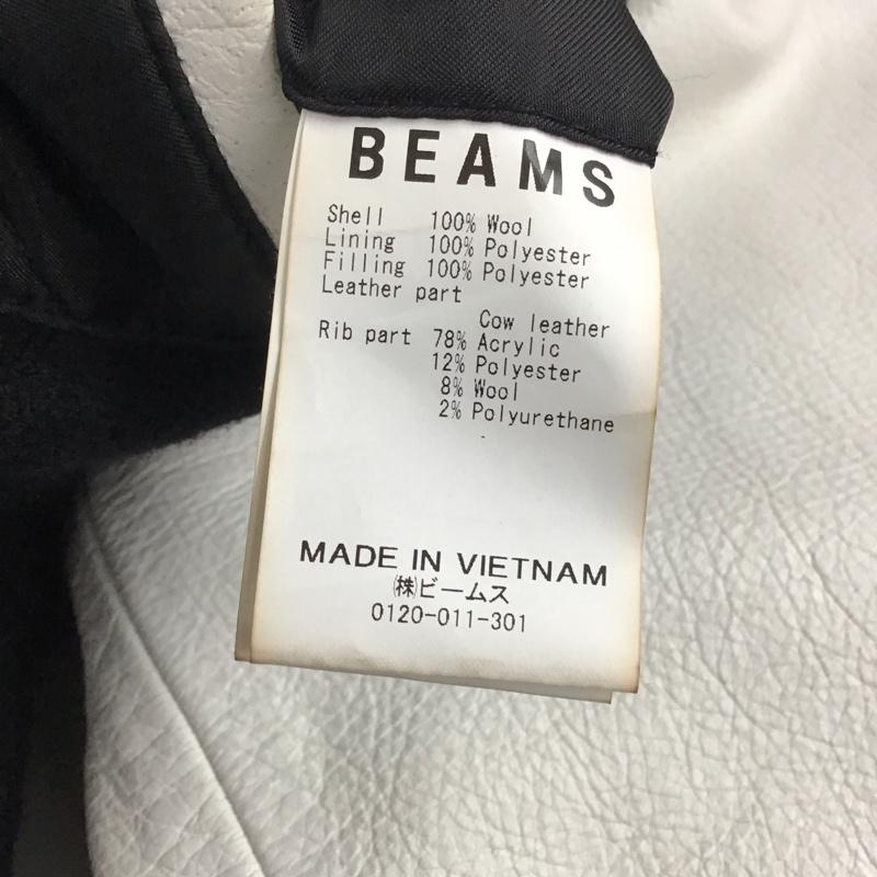 ビームス BEAMS ジャケット、上着 ジャケット、ブレザー スタジャン アウター 古着 前ボタン L 無地 黒 / ブラック / X 白 / ホワイト / メンズ USED 古着 中古 10146568