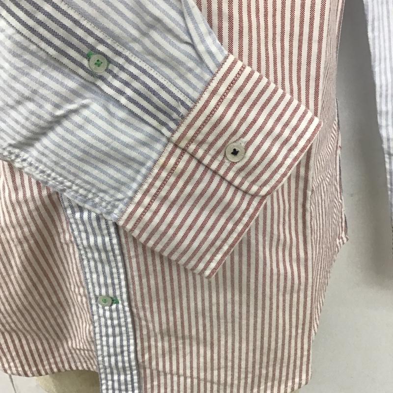 トミーヒルフィガー TOMMY HILFIGER シャツ、ブラウス 長袖 長袖シャツ カラーシャツ ポケットシャツ 長袖カットソー L ストライプ マルチカラー / マルチカラー /  メンズ USED 古着 中古 10112780