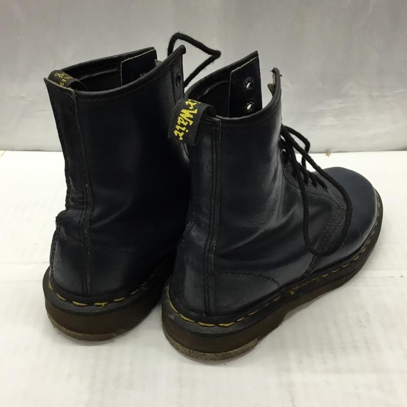 ドクターマーチン Dr.Martens ブーツ ショートブーツ 80年代 イングランド製 レースアップ 8ホール 無地 紺 / ネイビー / レディース USED 古着 中古 10122209