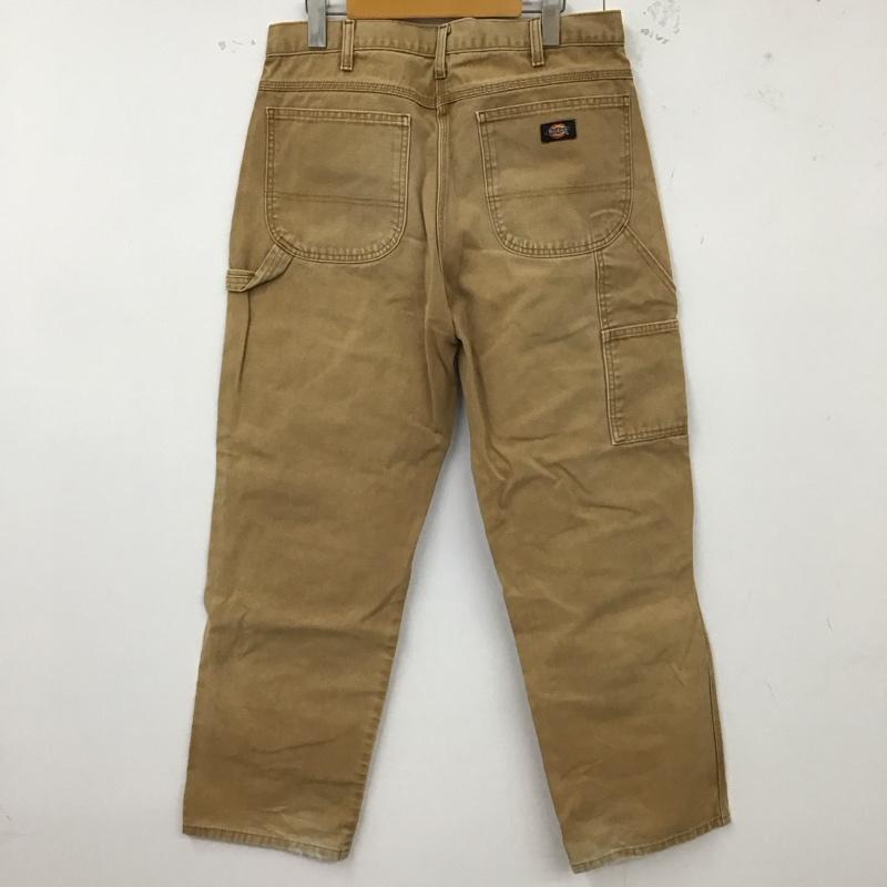 ディッキーズ Dickies パンツ ワークパンツ、ペインターパンツ 607645025674 ダックペインターパンツ 34×32 34 ワンポイント 茶 / ブラウン /  メンズ USED 古着 中古 10122628