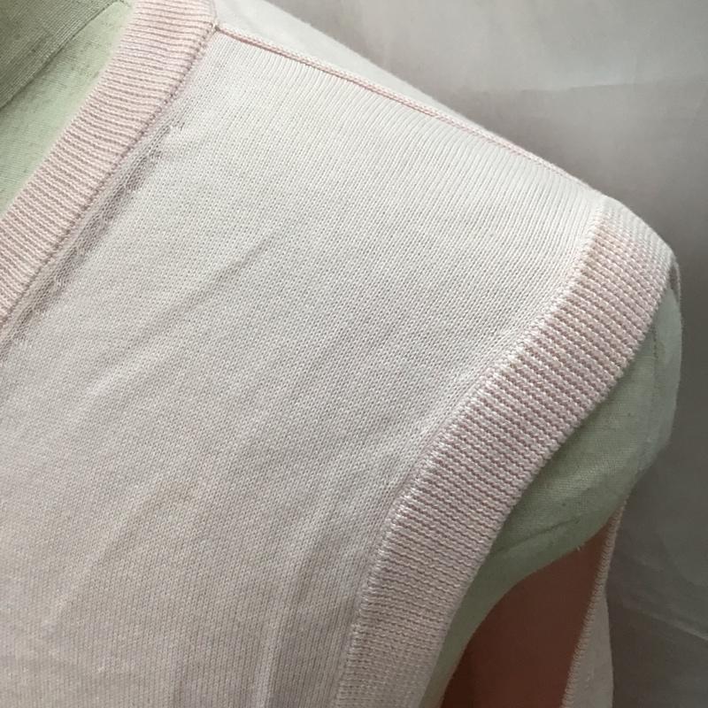 ブルックスブラザーズ BROOKS BROTHERS ベスト ベスト ニットベスト ノースリーブニット Vネック M 無地 桃 / ピンク / メンズ USED 古着 中古 10113210