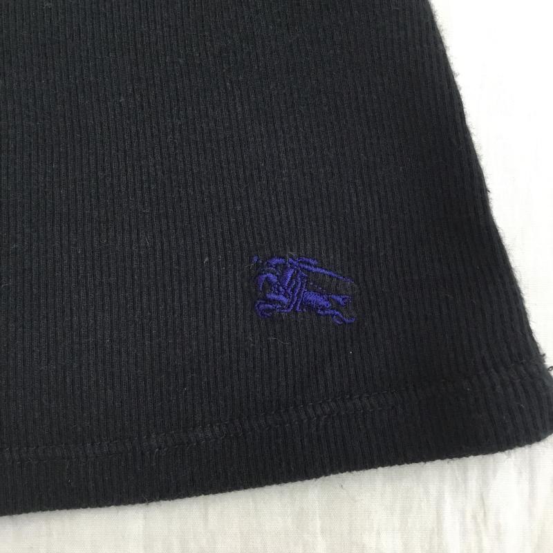 バーバリー BURBERRY カットソー 半袖 1 ロゴ、文字 X 刺繍 黒 / ブラック / レディース USED 古着 中古 10129984