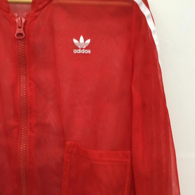 アディダス adidas ジャケット、上着 ジャケット、ブレザー DW3890 M ロゴ、文字 赤 / レッド / レディース USED 古着 中古 10128104