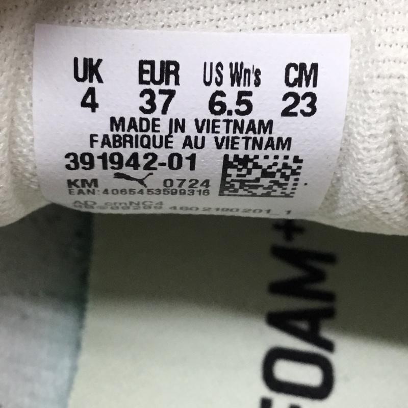 プーマ PUMA スニーカー スニーカー 391942-01 スマッシュ プラットフォーム 23cm 23.0cm ロゴ、文字 黒 / ブラック / X ベージュ / ベージュ / レディース USED 古着 中古 10119568