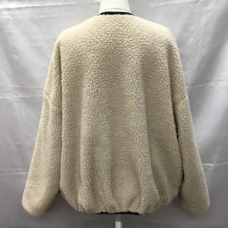 ジャバ Java ジャケット、上着 ジャンパー、ブルゾン cl4000 ノーカラーリバーシブルパイピングジャケット ボア M ロゴ、文字 黒 / ブラック / レディース USED 古着 中古 10107301