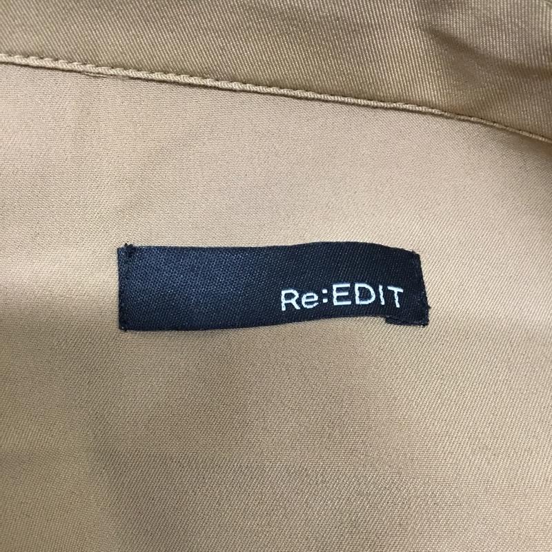 リエディ Re:EDIT ジャケット、上着 ジャケット、ブレザー ロングジャケット カラージャケット ラグラン アウター M 無地 茶 / ブラウン / レディース USED 古着 中古 10115812