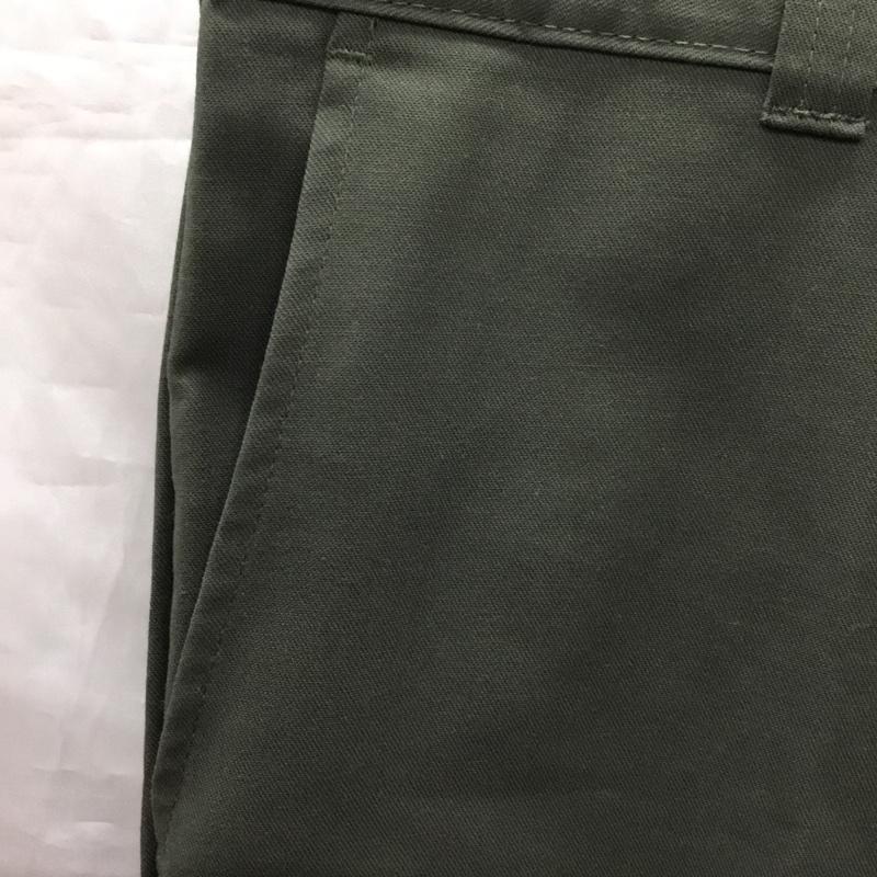 ディッキーズ Dickies パンツ ワークパンツ、ペインターパンツ ワークパンツ スリムパンツ カジュアルパンツ 32インチ ロゴ、文字 カーキ / カーキ /  メンズ USED 古着 中古 10121984