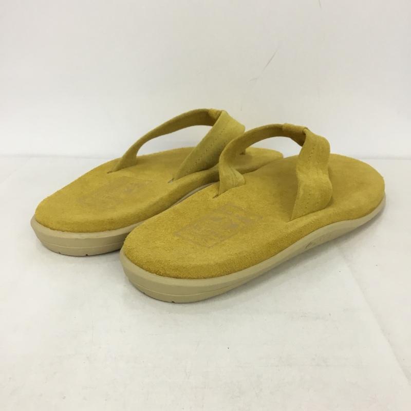 アイランドスリッパ ISLAND SLIPPER サンダル サンダル トングサンダル スエード 11 ロゴ、文字 黄 / イエロー / メンズ USED 古着 中古 10134538