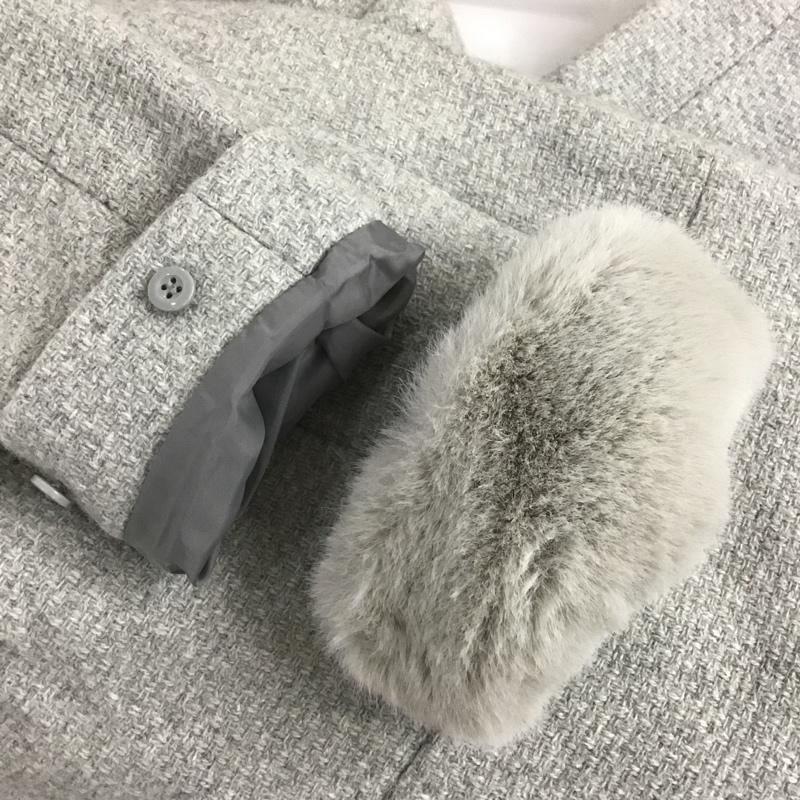 ナチュラルビューティーベーシック NATURAL BEAUTY BASIC コート コート一般 S 無地 灰 / グレー / レディース USED 古着 中古 10105704