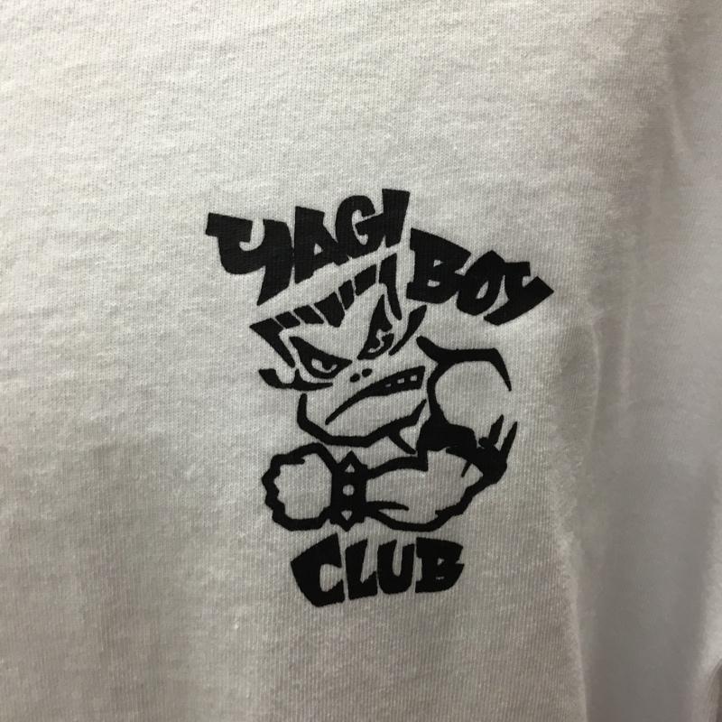 パブリュクス PUBLUX Tシャツ 半袖 半袖カットソー プリントTシャツ クルーネックカットソー L ロゴ、文字 白 / ホワイト / メンズ USED 古着 中古 10114044