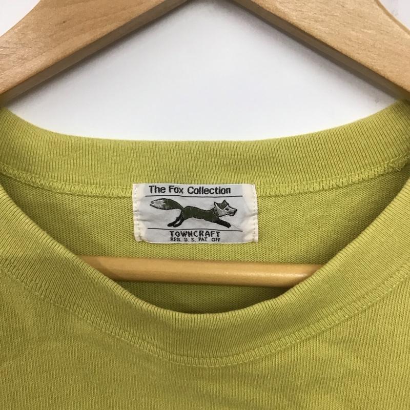 タウンクラフト TOWNCRAFT Tシャツ 半袖 半袖カットソー ポケットTシャツ クルーネックカットソー M ロゴ、文字 黄 / イエロー / メンズ USED 古着 中古 10138409