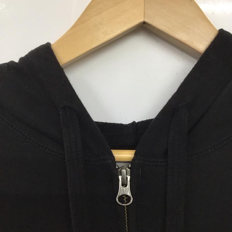 ギャップ GAP パーカー 長袖 ジップアップパーカー 長袖パーカー カジュアルジャケット M プリント 黒 / ブラック / メンズ USED 古着 中古 10132793