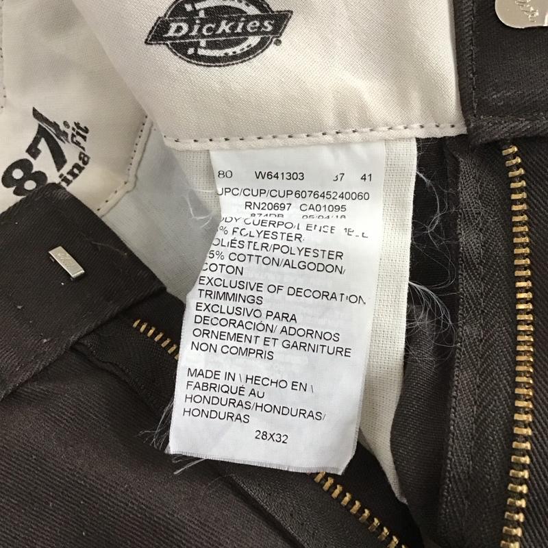 ディッキーズ Dickies パンツ ワークパンツ、ペインターパンツ ワークパンツ ワイドパンツ カジュアルパンツ 28インチ ロゴ、文字 茶 / ブラウン / メンズ USED 古着 中古 10128768
