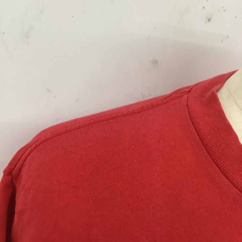 ロゴセブン LOGO7 Tシャツ 半袖 半袖カットソー プリントTシャツ クルーネックカットソー 古着 L プリント 赤 / レッド /  メンズ USED 古着 中古 10112154