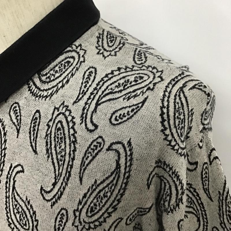 ステューシー STUSSY ポロシャツ 半袖 半袖 M 総柄 X ペイズリー 灰 / グレー / メンズ USED 古着 中古 10105619