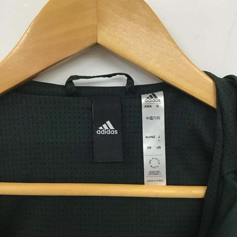アディダス adidas ジャケット、上着 ジャケット、ブレザー hn9040 ウインドブレーカージャケット ジップアップパーカージャケット アウター M ロゴ、文字 緑 / グリーン / メンズ USED 古着 中古 10134694