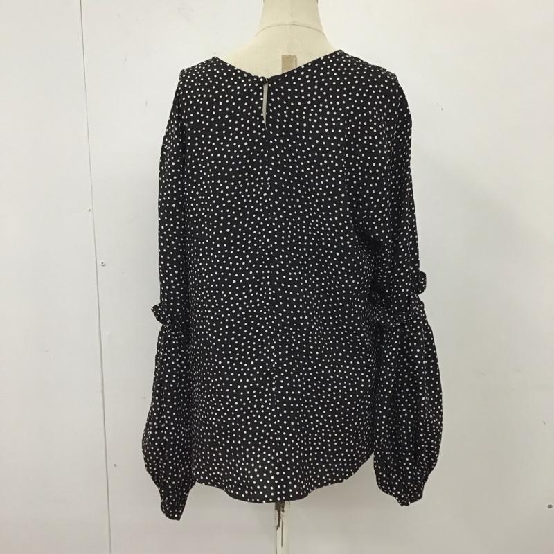 スライ SLY カットソー 長袖 030ba430-5320 PETIT DOT V/N TOPS FREE ドット 黒 / ブラック / レディース USED 古着 中古 10119888