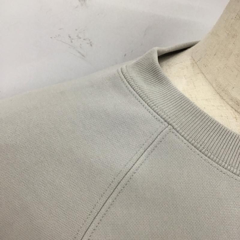 ユナイテッドアローズグリーンレーベルリラクシング UNITED ARROWS green label relaxing トレーナー 長袖 長袖トレーナー スウェット クルーネック リブスウェットカットソー L 無地 灰 / グレー / メンズ USED 古着 中古 10112702