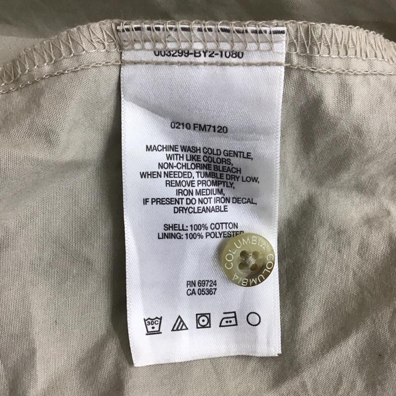 コロンビア Columbia シャツ、ブラウス 長袖 長袖シャツ カラーシャツ ポケットシャツ 長袖カットソー XL ロゴ、文字 灰 / グレー / メンズ USED 古着 中古 10119939