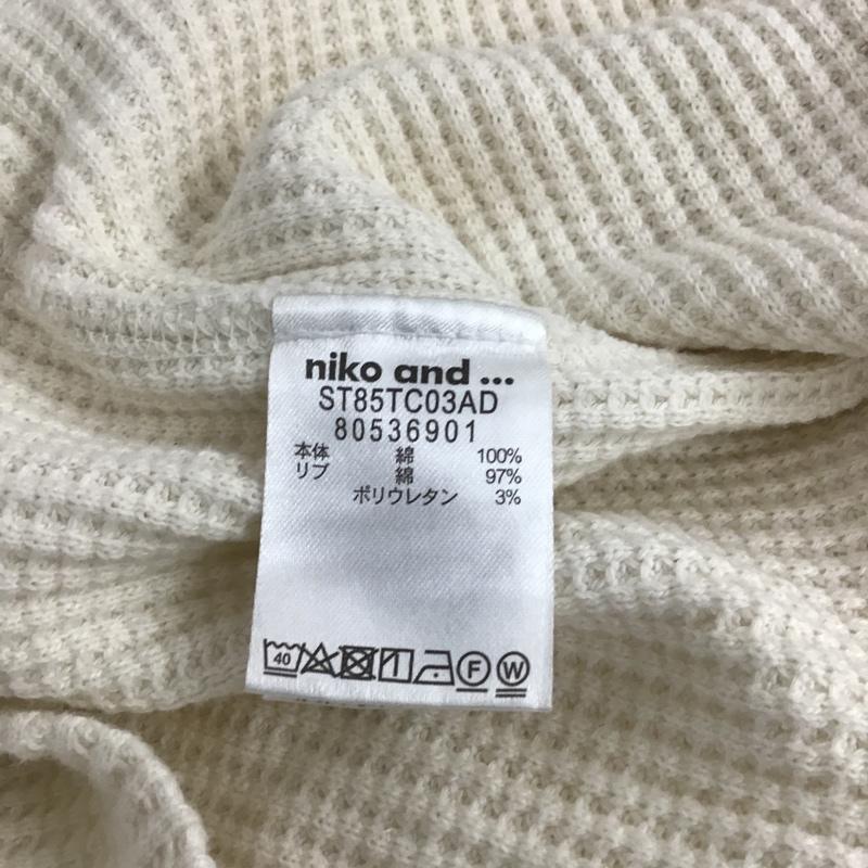ニコアンド niko and... カットソー 長袖 ST85TC03AD ワッフル M 無地 オフホワイト / オフホワイト /  レディース USED 古着 中古 10107170