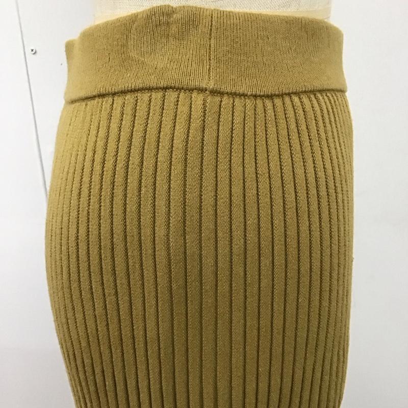 アイテムズ アーバンリサーチ ITEMS URBAN RESEARCH スカート ロングスカート WH84-25N017 リブ FREE 無地 マスタード / マスタード / レディース USED 古着 中古 10111437