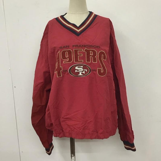 マウジー MOUSSY カットソー 長袖 010GSQ01-0180 NFL ナイロンプルオーバー FREE ロゴ、文字 えんじ / ワインレッド /  レディース USED 古着 中古 10107935
