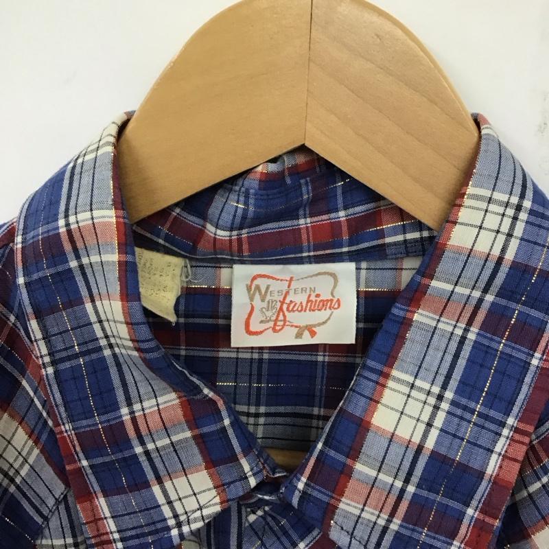古着 USED シャツ、ブラウス 長袖 長袖シャツ チェックシャツ カラーシャツ ウエスタンシャツ チェック マルチカラー / マルチカラー / メンズ USED 古着 中古 10139482